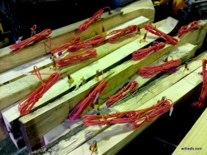 Pyro wood splinter setup